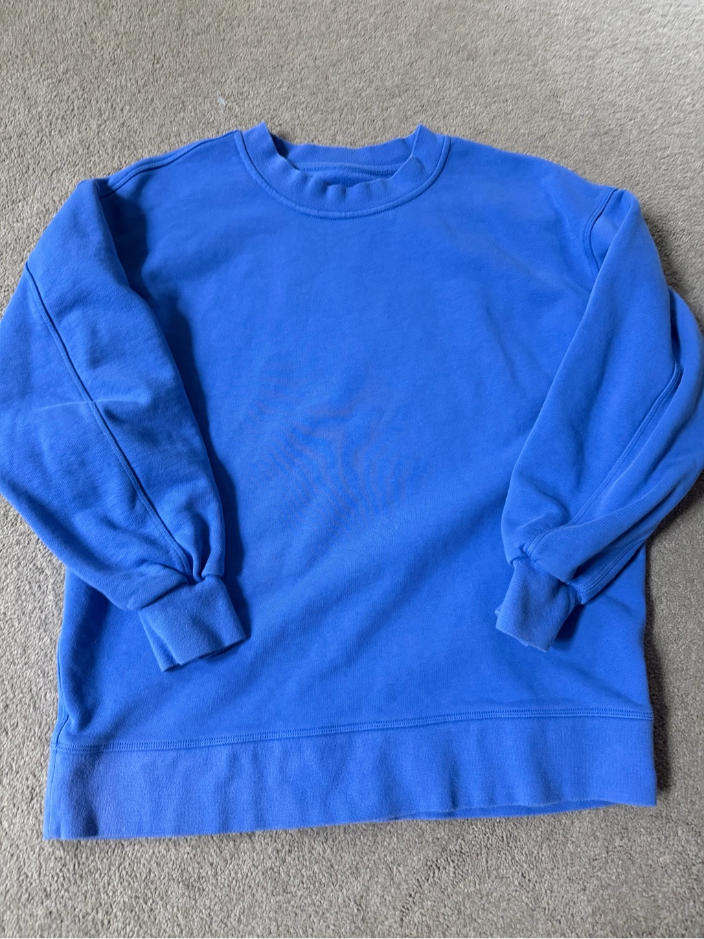 Lululemon Athletica Royal Blue Crewneck Sweatshirt